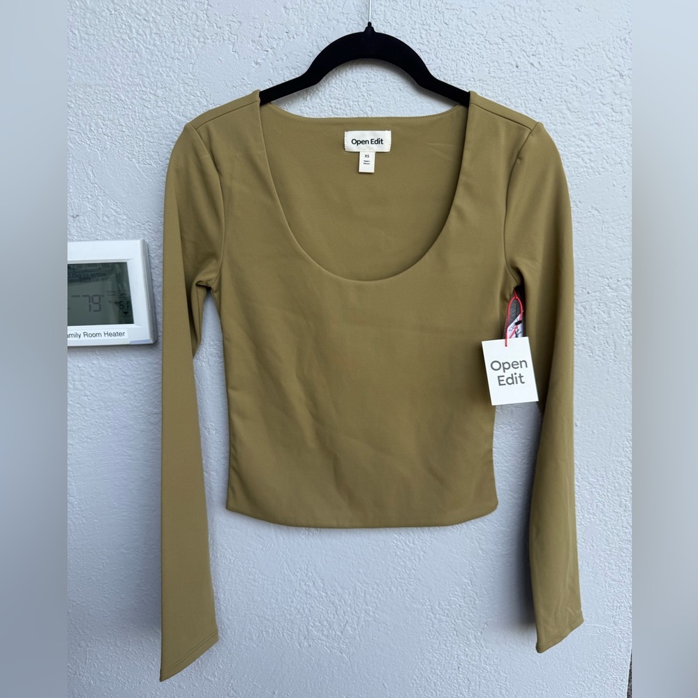 Open Edit Smooth Scoop Neck